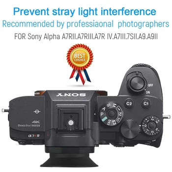 Fotoaparat Eyecup Oči Pokal Okularja Iskala za Sony Alpha A7RII A7RIII A7R IV A7III 7SII A9 A9II