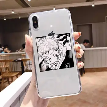 Jujutsu Kaisen Satoru Gojo anime Telefon Primeru Pregleden mehko Za iphone 5 5s 5c se 6 6s 7 8 11 12 plus mini x xs xr pro max