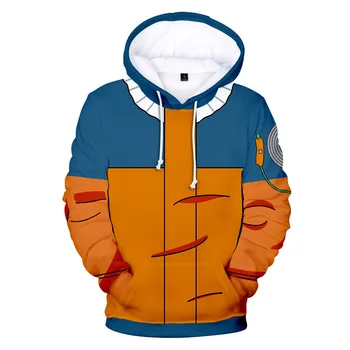Kakashi Strip anime Sasuke Hoodie 3D Moški/Ženska Jeseni Ulične Majica fantje Prevelik hoodies Priložnostne puloverju