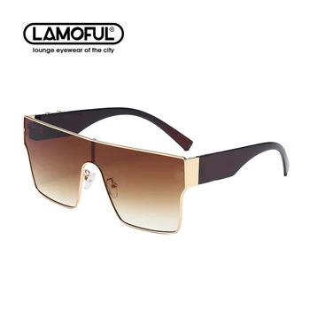 LAMOFUR Kovinski Prevelik Zlitine Široko Noge Oblikovalec sončna Očala Luksuzni sončna Očala Za Moške Pilotni Moška sončna Očala Vožnje 10086