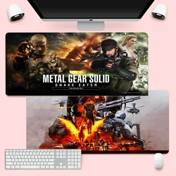 Metal Gear Solid game Pad Igra Mousepad Gaming Mousemat XL Velik Igralec Mehko Tipkovnico PC Desk Mat Takuo Anti-Slip Udobje Pad