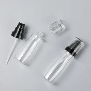Pregledna toner losjon spray steklenico pritisnite ponovno napolniti steklenico potovanja prenosni kozmetika vzorec prazne steklenice, posodo