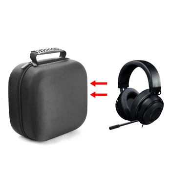 Prenosni Trdi EVA Vrečko za Shranjevanje Potovanja Izvajanje Kritje velja za Razer Kraken Pro V2 Gaming Slušalke Slušalke