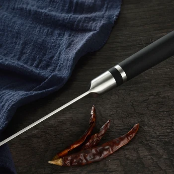 SOWOLL 6 7 palčni palčni 8 inch Ukrivljen Boning Kuhinjski Nož iz Nerjavečega Jekla Kosti Losos Suši Petty Surovih Rib Filetiranja Nož Orodje