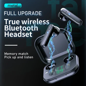 TWS Brezžične Slušalke Čepkov Z Mic Bluetooth Brezžične Slušalke Touch Kontrole Šport Nepremočljiva Bluetooth Slušalke