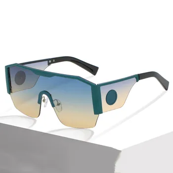 XM GlassesHot Luksuzne blagovne Znamke Oblikovalec Ženske Človek Kovinski Rimless Moda Medusa ODTENKI Najnovejši 2021 italijanski prevelik sončna očala