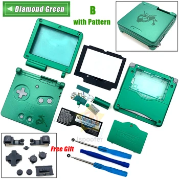 Zamenjava Celotno Ohišje Lupino Kovček + Zaslona Objektiv + Izvijač za Nintendo Gameboy Advance SP GBA SP Konzole + Orodja