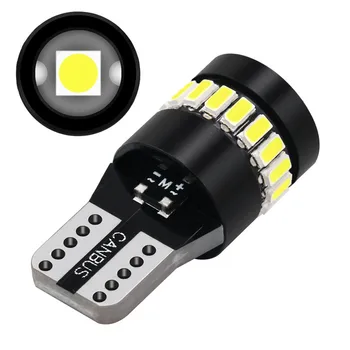 1Pair LED Tablice Svetlobe Žarnica T10 3014+3030 Čip 18smd 6500K 12V Instrumenta Osvetlitev, Položaj Svetlobe