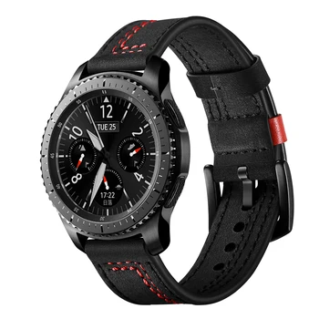 20/22 mm watch band Za Samsung Galaxy watch 46mm Prestavi S3 obmejni pas correa amazfit gtr 47mm 47 huawei watch gt Usnje jermenček