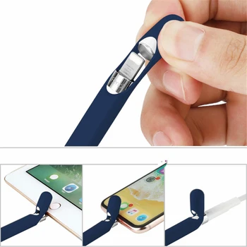 Barvita Mehki Silikonski Združljiv Za Apple Svinčnik Združljiv Za iPad Tablični Dotik, Pisalo Zaščitni Rokav Pokrov
