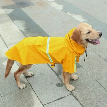 Dežni plašč Oblačila Za Pse Nepremočljiv dežni Plašč za Psa Plašč Suknjič Reflektivni Za Majhne, Srednje Velike Pse Labrador S-5XL 5 Barv