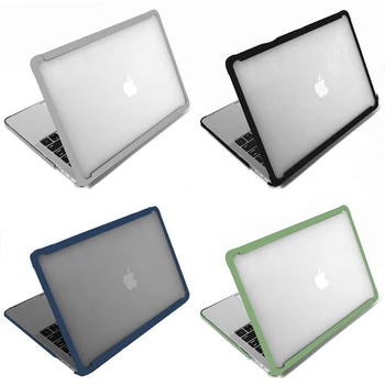 Dve Barvni Šivi in Pregleden Laptop Primeru za Macbook 11 12 13 15 16 palčni kovček za Macbook Novi Air13 A2179 Novo Pro13 A2289