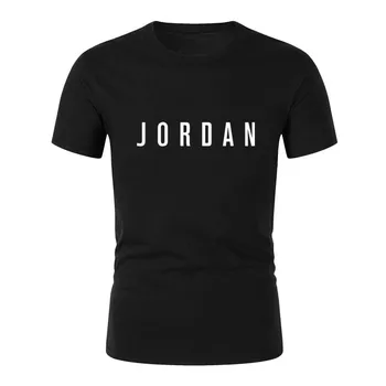 Gildan blagovno Znamko Oblačil za Moške Poletne Bombaža T-Shirt Priložnostne Šport Kratka Sleeved Krog Vratu Vrh JORDAN Tiskanje