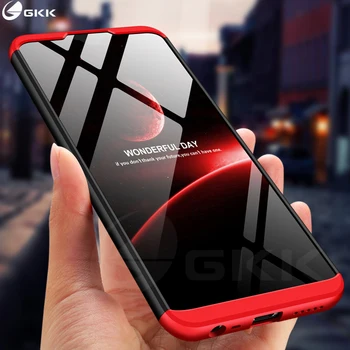 GKK Luksuzni Primeru za Xiaomi Redmi 8 8A Primeru 360 Popolno Zaščito Slim Dvojni Oklep Shockproof Težko Mat Za Redmi 8 8A Kritje Fundas