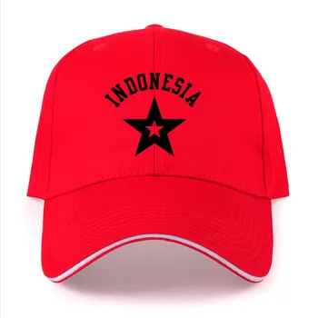 INDONEZIJA moški diy brezplačno meri ime število idn fant klobuk narod zastavo id država republika indonezijski (tiskanje fotografij Baseball skp