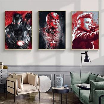 Klasična Thor Captain America Slike Marvel Avengers Super Junaki Platno Pianting Tiskanja Wall Art - Dom Cuadros Dekor Plakat