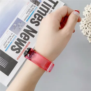 Moda Gradient Barve Silikonsko Zapestnico za Xiaomi Mi Band 6 5 Watch Trak Mehko Zapestne Pasu za MIband Smartwatch Dodatki