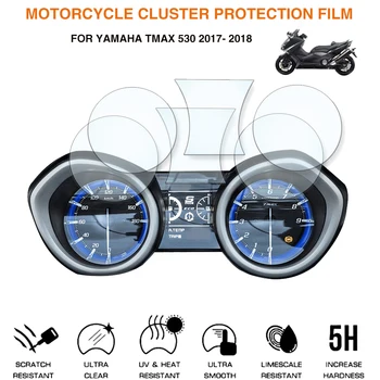 Motorno kolo Instrument merilnik Hitrosti Merilnik Grozda na Praske Zaščita Film Zaslonu z Nalepko Za Yamaha Tmax 530 DX SX 2017 2018