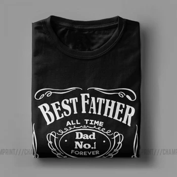 Najboljši Oče, Oče, Očka Največji Svetovni No. 1, Darilne Majice s kratkimi rokavi Moški Bombaž Super T-Shirt Krog Vratu Tee Kratek Rokav Vrhovi Plus Velikost