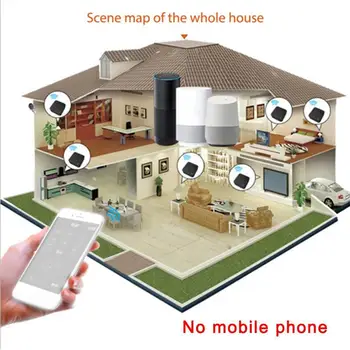Nove Wifi Temperatura & Vlažnost Senzor + IR Remote APP Avtomatizacije Smart Sensor Glas Dom Nadzor Nadzor Tuya Ir V7H8