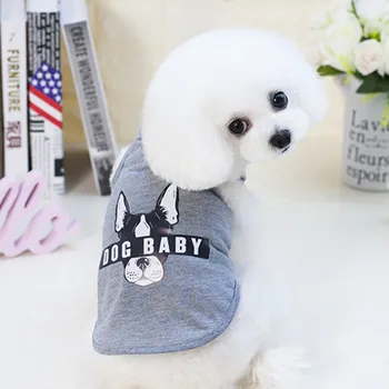 Oblačila za pse, pet obleke poletne majice Ameriški, Japonski in korejski klasičnih hišnih oblačila novo 2020 abeceda pes majice Plišasti psiček