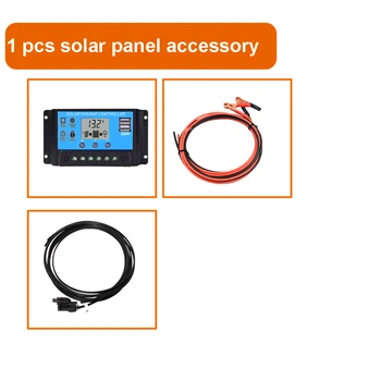 Različne konfiguracije 1pcs ~4pcs 100W ~ 120W solarni panel pribor: fotovoltaičnih kabel, krmilnik, priključek skupno