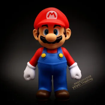 Resnično 12 cm Super Mario PVC Dejanje Slika Lutka Igrače Igre Supermario Plastični Model Kip Torto Slika Dekoracijo Otroci Darilo Igrače