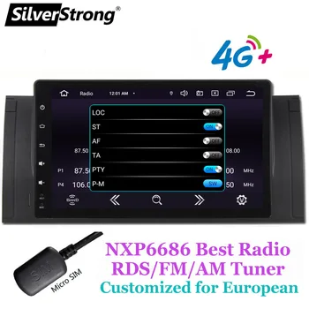 SilverStrong 2G+32 G Za BMW Serije 5 E39 Android 10 X5 E53 Avto Radio Večpredstavnostna Video Predvajalnik Navigacija GPS 2 din glavne enote