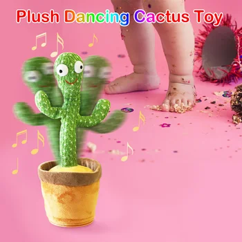 Tresenje Ples Kaktus Srčkan Plišastih Igrač Ples Plišastih Lutka Tresenje Ples Kaktus Polnjene Rastlin Igrača Otroštva Zgodnje Izobraževanje Igrača