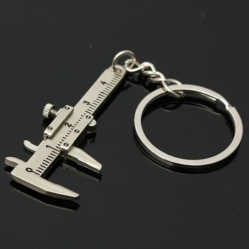 Ustvarjalni Modni Vernier Kaliper Keychain Za Moškega, Žensko, Nakit, Dodatki Za Božično Darilo Prenosljiv Pripomoček Model Orodje KeyChain