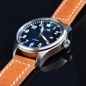Vintage Pilotni Watch Vojske Samodejno ST2130 Premikanje Reloj Aviador Švicarski BGW9 Svetlobna 42mm Šport Gledam ročno uro Za Moške