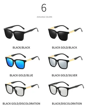 VWKTUUN Polarizirana sončna Očala Moški Ženske Kvadratnih Odtenki Vožnje Voznika Očala Črne Barve Polarizirana Odtenki UV400 Točk