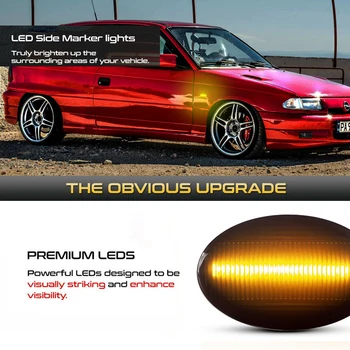 Zaporedno Blinker LED Strani Vključite Signal Dinamično Luči kontrolna Lučka Za Opel Astra F Corsa C Kombinirana C Meriva A Tirgra A Sintra
