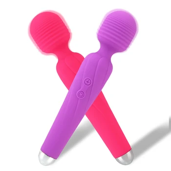 10 Načini Čarobno Palico, Vibratorji Nastavek Klitoris Stimulator Spolnih Igrač Za Ženske USB Polnilne Dildos Ženski Masturbator
