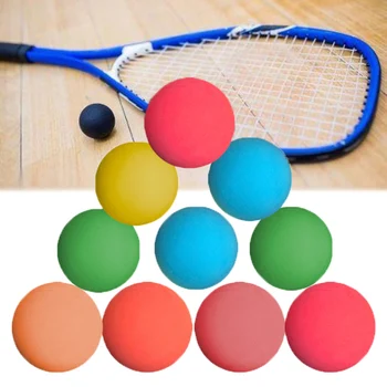 12pcs Naključno Barvo Squash Kroglice 5.5 cm Gume Tenis Žogo 65-70% Odskakati Mera za Racquetball Praksi Usposabljanja