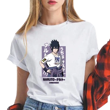 2021 Novo Naruto Ženske majice Uzumaki Anime Ulične Kawaii T Majica Kratek Rokav Unisex Harajuku Janpanese Estetska Oblačila