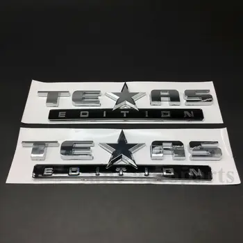 2pcs Texas Edition Zvezda Zastava Avto Auto Telesa Strani Emblemi Značko Nalepke Nalepke ABS