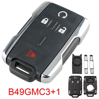 3 + 1 Gumb Universal Black Avto Vstop brez ključa Smart Remote key Lupini M3N-32337100 Primerna za Cadillac Chevrolet