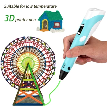 3D Tiskanje Pero DIY Risba Svinčnik Z LCD Zaslonom 3D Pero Z 10 Barve na 50 Metrov PLA Žarnice Božično Darilo za Rojstni dan za Otroka
