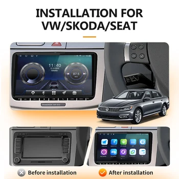 9-palčni Stereo Sprejemnik Za VW Volkswagen Golf Skoda PassatGPS Navigacija 2Din Android Avto Radio Multimedijski Predvajalnik 2din Autoradio