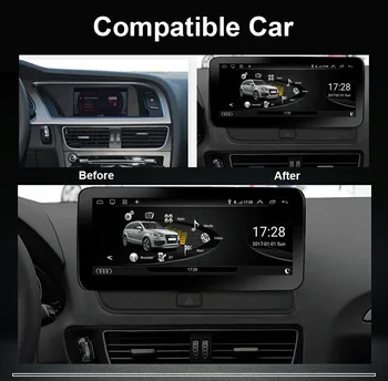 Android 10.0 Sistem Carplay WIFI 4G avtoradia Za Audi Q5 2009-2016 Z 4+64 G IPS Zaslon na Dotik Google BT 8 Core GPS Navi Stereo