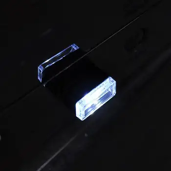 Avto Smerniki Žarnice Prenosni USB LED Avto Notranje zadeve Noč Svetlobe Dekorativna Svetilka Sveti