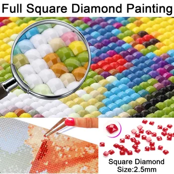 Diamond Slikarstvo Cvet 5D Diy Celoten Kvadratni/Krog Diamond Vezenje Mozaik Sliko Nosorogovo Prodaje DIY Darilo Doma Dekor