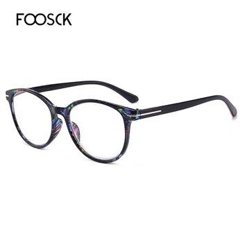 FOOSCK Krog Obravnavi Očala Moški Ženske Modni Očala za Daljnovidnost Moški Ultralahkih Očala Dioptrije Očal +1.0 4.0