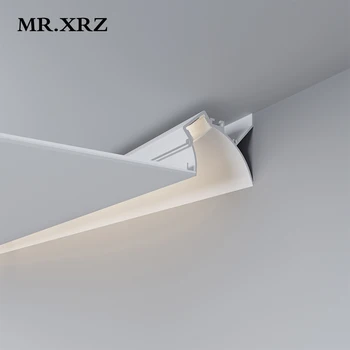 G. XRZ Vgradne Stropne Linearni Bar Luči Aluminijasti Profil za Led Stenska Podložka Celing Robovi Linija za Domači Dnevni Sobi Razsvetljavo