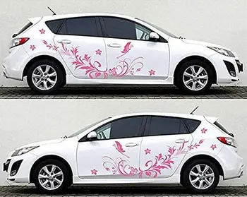 GM dvojno stranicami avto nalepke cvet vinske trte vzorec telo, kapuco, nalepke, Nalepke