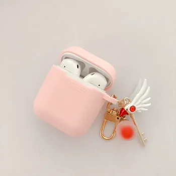 Ins korejskem Slogu Silikonsko Ohišje za Apple Airpods 1 2 Pribor Primeru Zaščitni Pokrov Vrečko Polje Slušalke Primeru za AirPods Pro