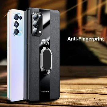 Luksuzni Obroč Usnje Primeru Telefon Za NASPROTNEGA Reno 4 5 Pro Plus Našli Pro X3 X3 Lite Neo A55 Kritje velja Za OPPO Najdi X2 Pro Realme GT