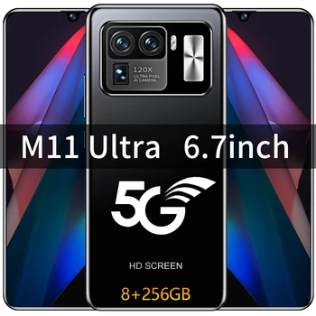 M11 ultra 2021 najnovejše 6.7-palčni 10-core 256/512G 6800mah dolgo življenjsko dobo baterije prstnih odklepanje 16/32MP globalni različici brez robov s