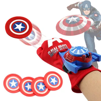 Marvel Captain America Izstrelitev Rokavice Spider-Man, Hulk, Iron Man, Otrok je Dar Sim Streljanje Igrača igrača pištolo